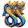9 dragon kings blue dragons symbol