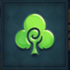 alice in adventureland clover symbol