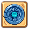 ancient temple gems circle blue symbol