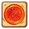 ancient temple gems circle red symbol