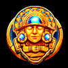 aztec coins blue man symbol