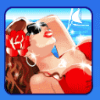beach life woman symbol