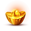 bounding luck golden symbol
