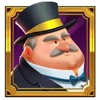 fat banker rich man symbol