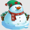 fat santa snowman symbol