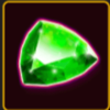 four lucky diamonds green gem symbol