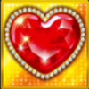 four lucky diamonds heart symbol
