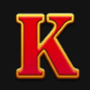gold express k letter symbol