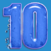 great blue 10 symbol