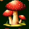 lucky lady bug mushrooms symbol