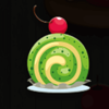 lucky sweets green cake symbol