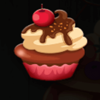 lucky sweets white cupcake symbol