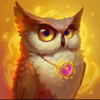 merlins magic mirror owl symbol