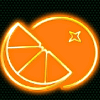 neon city orange symbol
