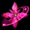 space spins pink mineral symbol