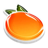 sparkling fresh orange symbol