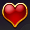 super flip red heart symbol