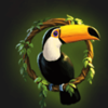 wild jungle macaw symbol
