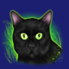 witch school cat symbol