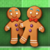 xmas joker gingerbreadmen symbol