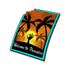 zombies on vacation poster symbol