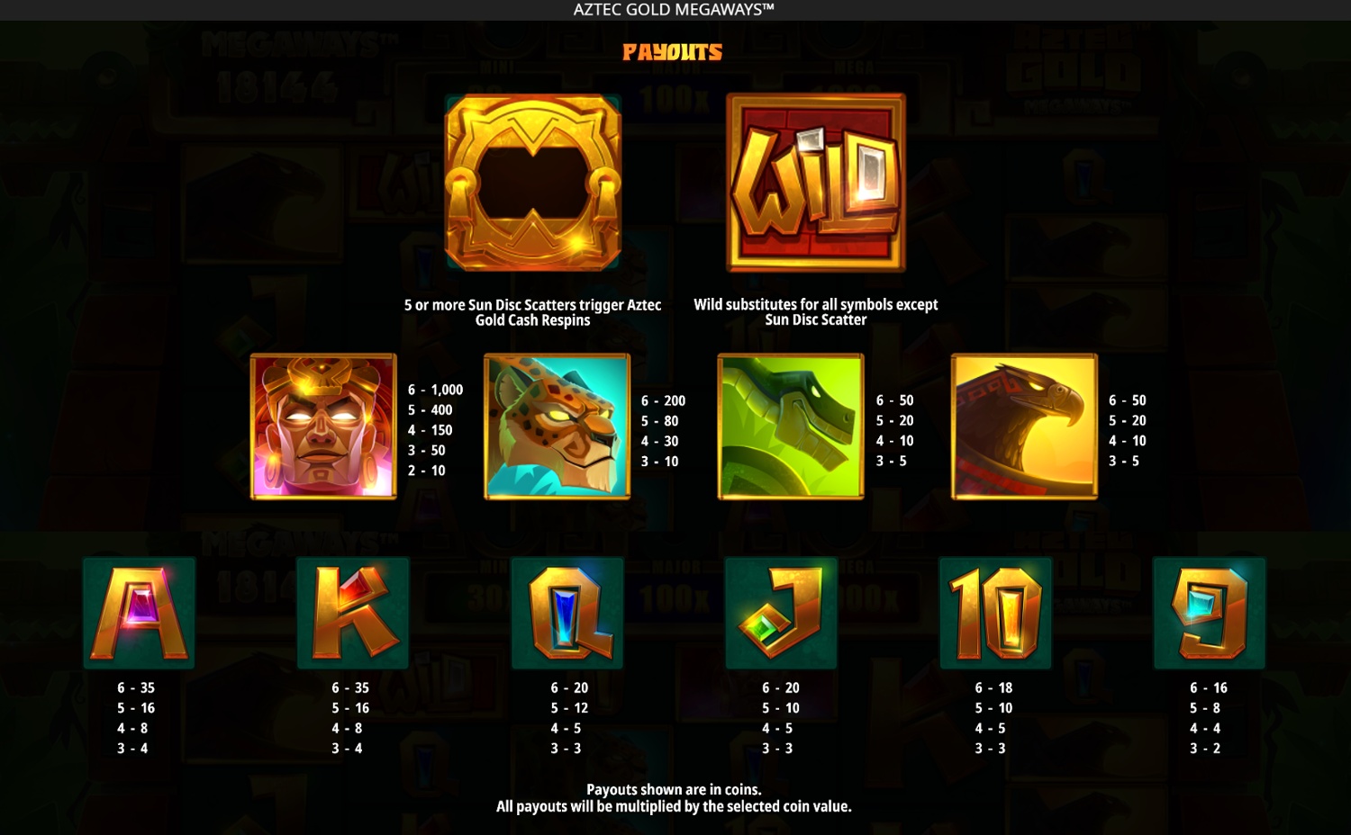 Screenshot Aztec Gold Megaways 3 