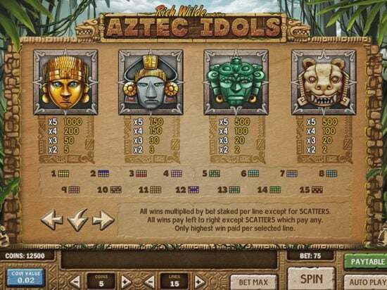 Screenshot Aztec Idols 5 