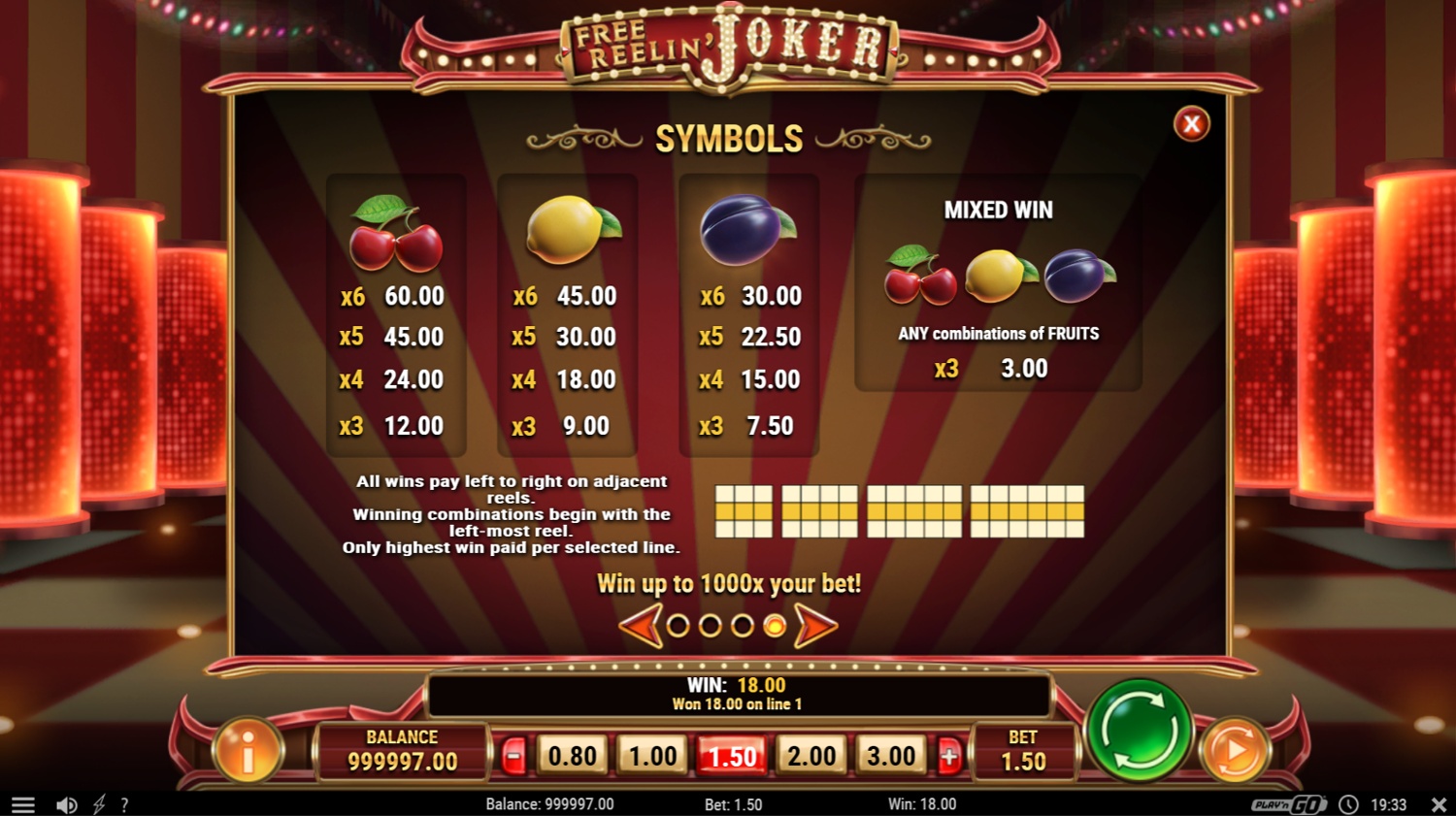 Screenshot Free Reelin’ Joker 2 