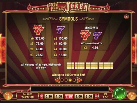 Screenshot Free Reelin’ Joker 9 