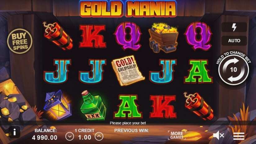 Screenshot Gold Mania 1 