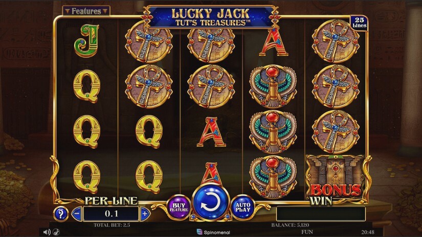 Screenshot Lucky Jack – Tut’s Treasures 1 
