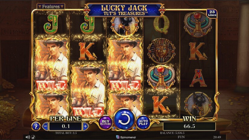 Screenshot Lucky Jack – Tut’s Treasures 2 