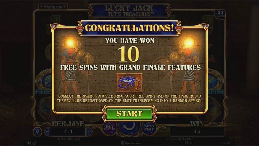Screenshot Lucky Jack – Tut’s Treasures 5 
