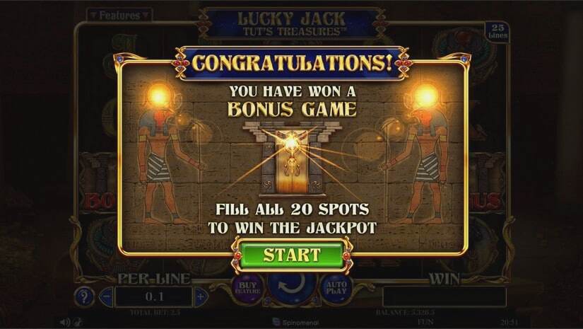 Screenshot Lucky Jack – Tut’s Treasures 8 