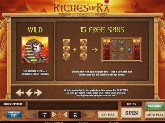 Screenshot Riches Of Ra 3 
