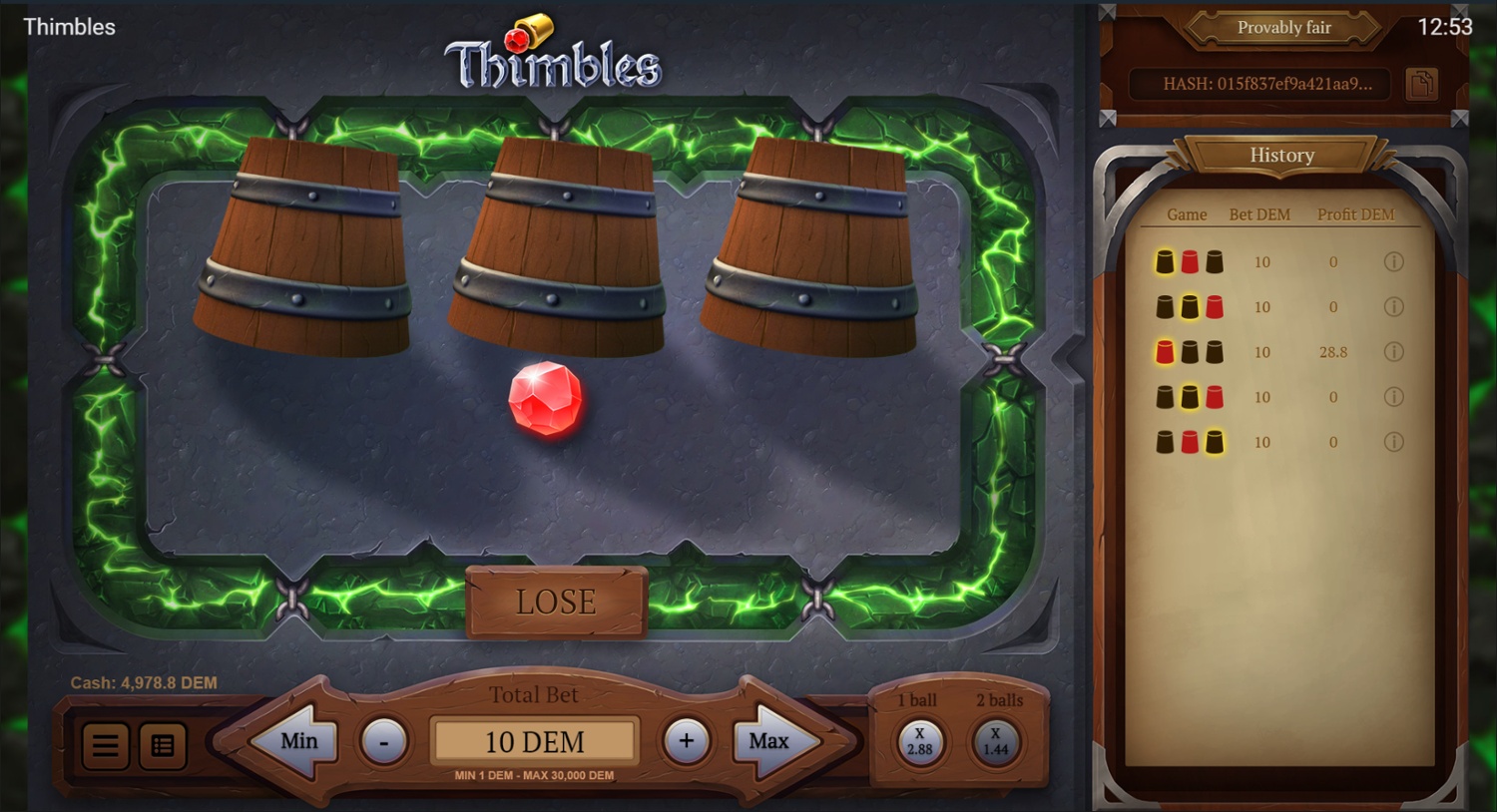 Screenshot Thimbles 1 