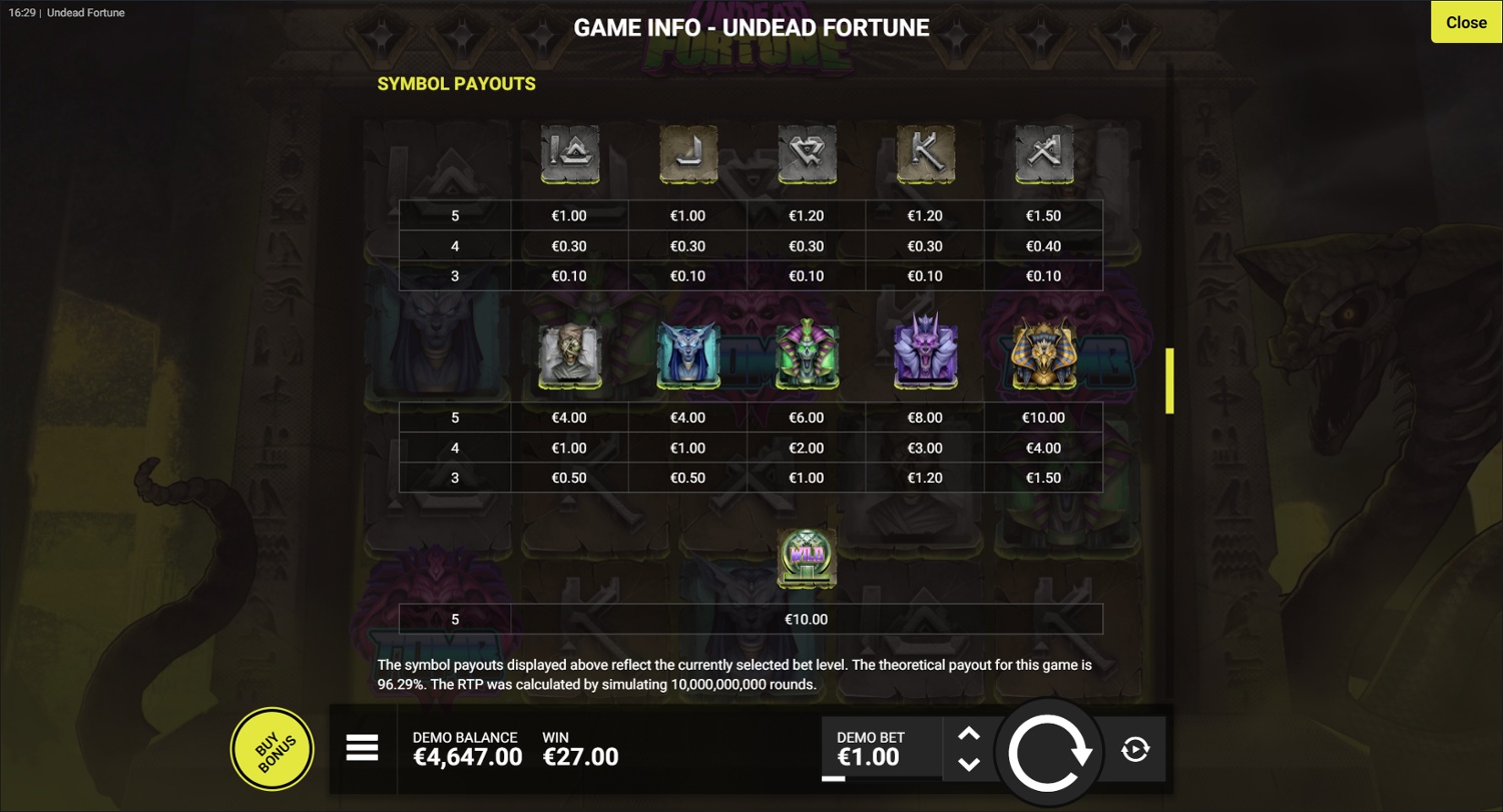 Screenshot Undead Fortune 6 
